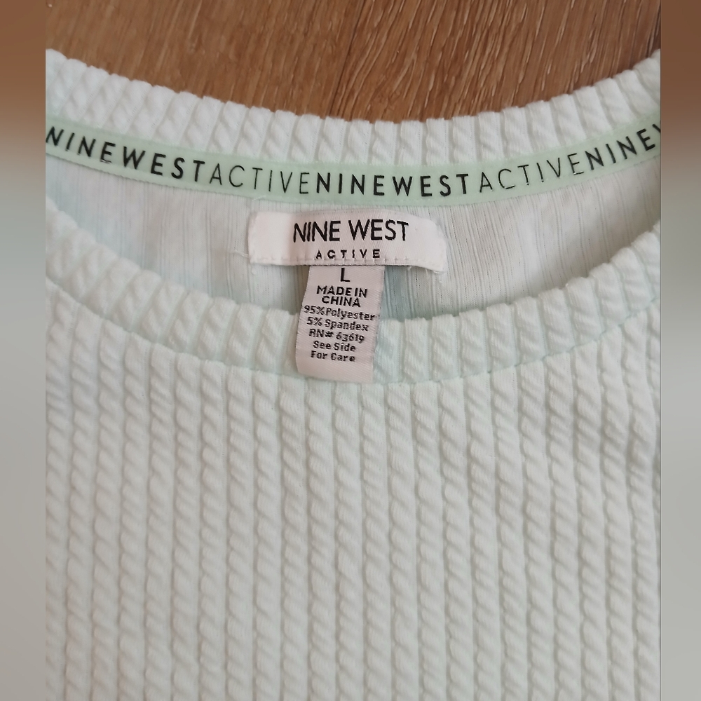 Nine West Active Mint Green Top
